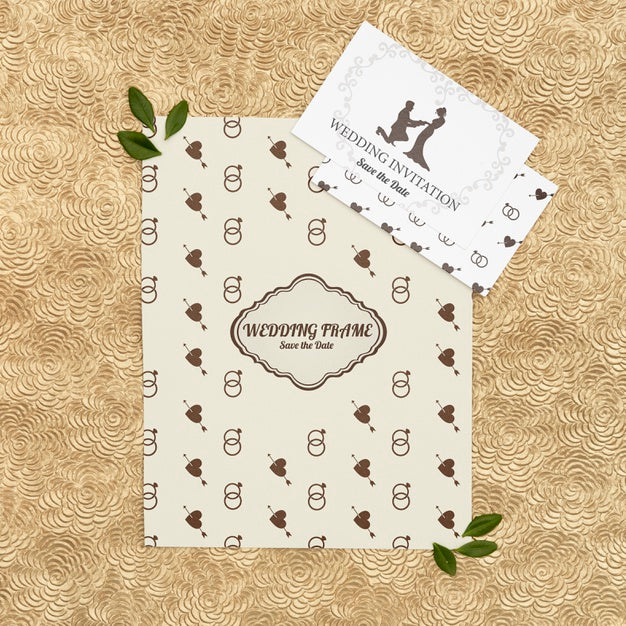 Free Lovely Wedding Invitation Cards Psd