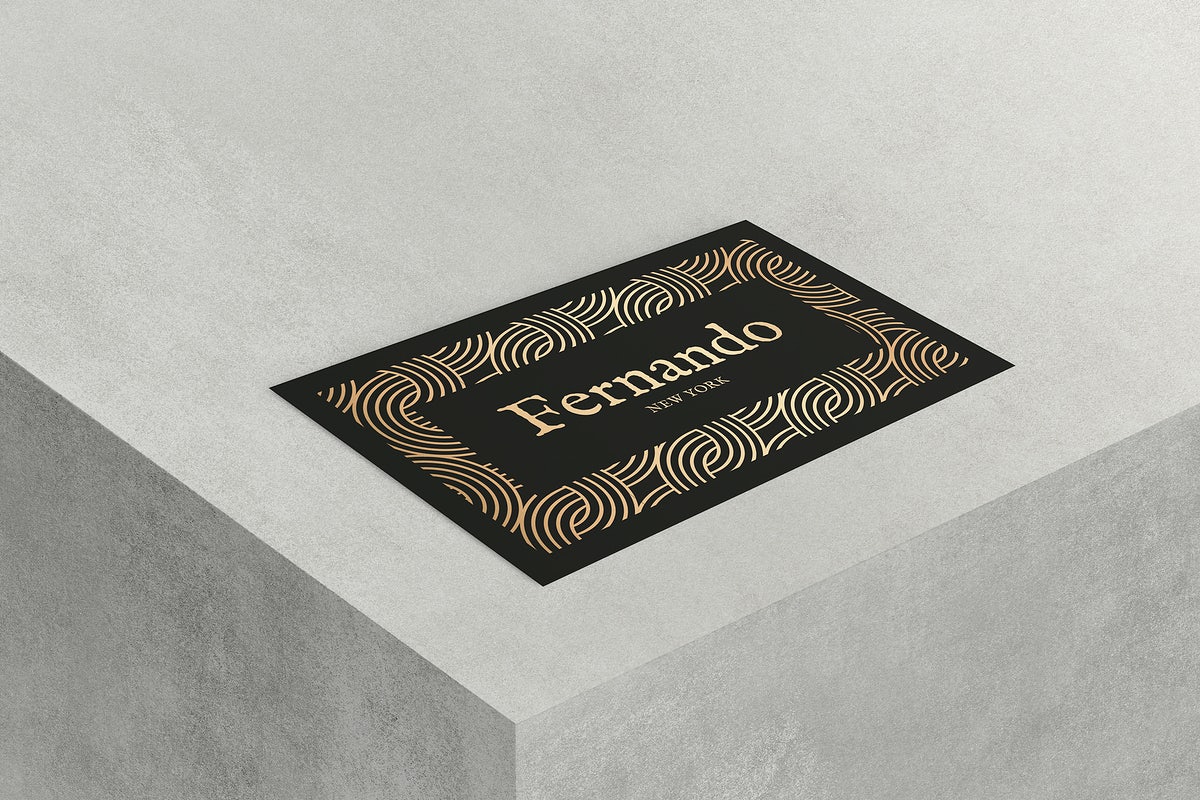 Free Luxury Business Card Mockup Psd In Black And Gold Tone