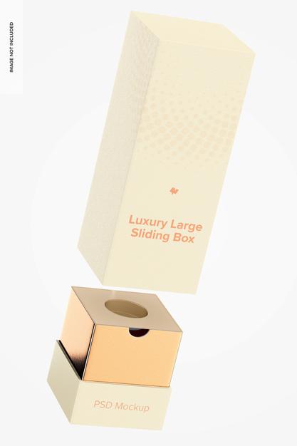 Free Luxury Large Sliding Box Mockup Psd