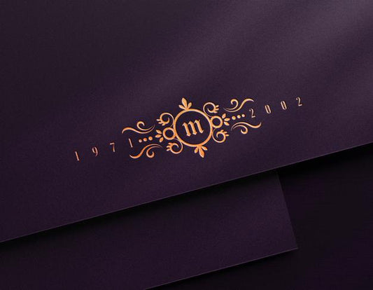 Free Luxury Logo Mockup On Paper With Letterpress Effect Psd