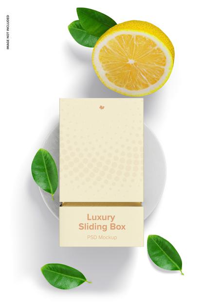 Free Luxury Sliding Box Mockup Psd