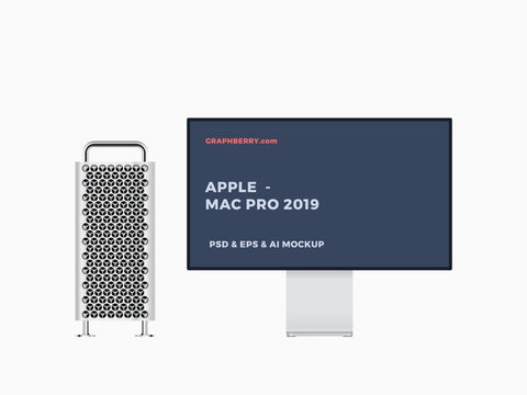 Free Mac Pro 2019 Mockup