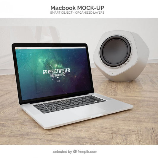 Free Macbook Mockup Psd