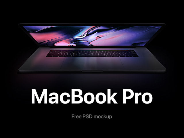 Free Macbook Pro Mockup With Reflections