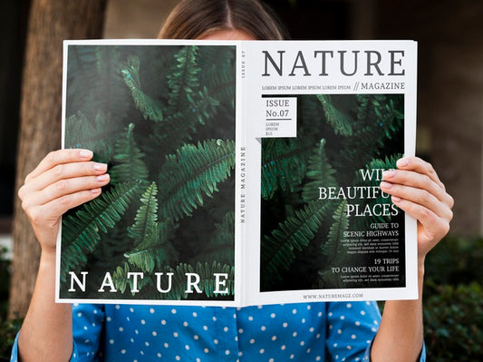 Free Magazine With New Information About Nature Psd