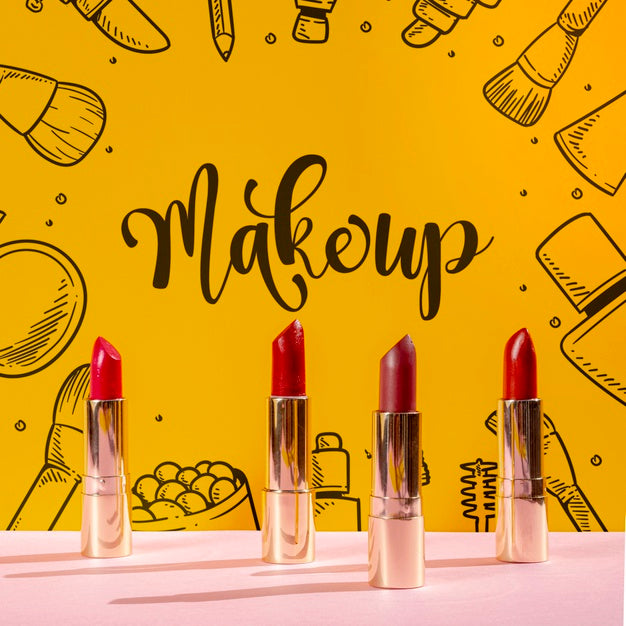 Free Make Up With Lipstick Set Psd