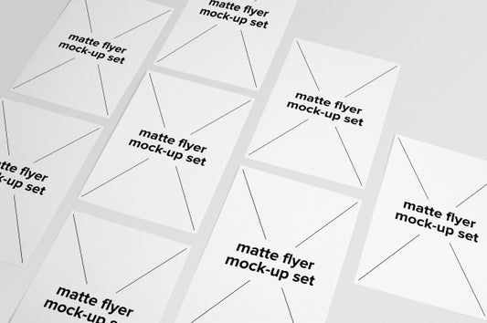 Free Matte Flyer Mock Up Collection Psd