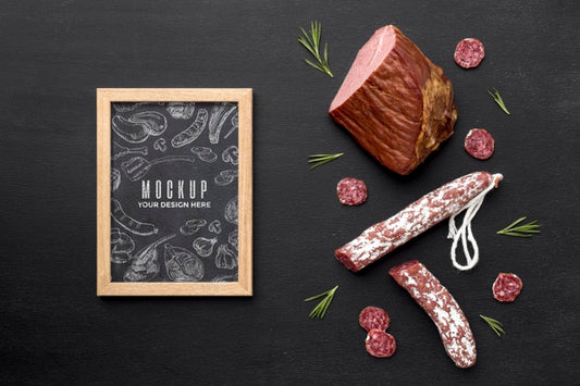 Free Mcock-Up Delicious Salami Psd