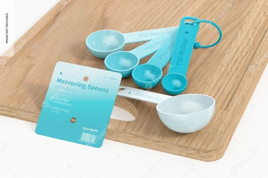 Free Measuring Spoons Set Mockup Psd