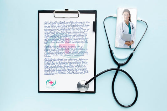 Free Medical Clipboard And Smartphone Mock-Up Psd