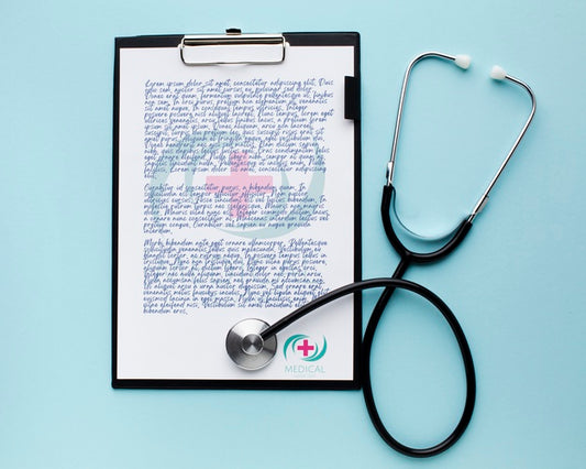 Free Medical Clipboard With Stethoscope Psd