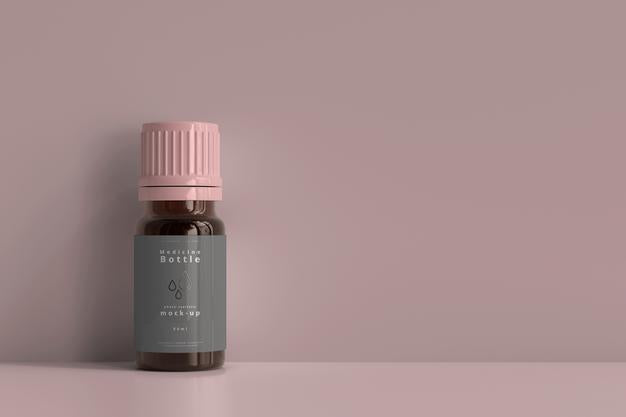 Free Medicine Bottle Mockup Psd