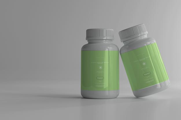 Free Medicine Bottles Mockup Psd