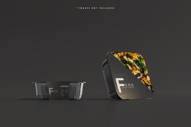 Free Medium Size Food Container Mockup Psd