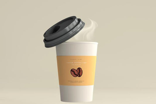Free Medium Size Paper Coffee Cup Mockup Psd