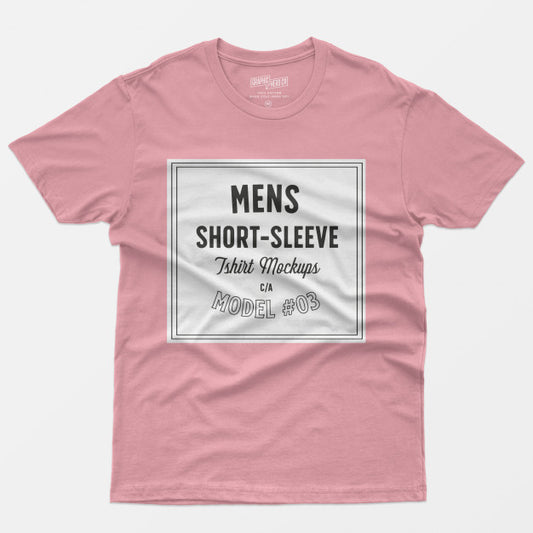 Free Mens Short Sleeve T-Shirt Mockups 03 Psd