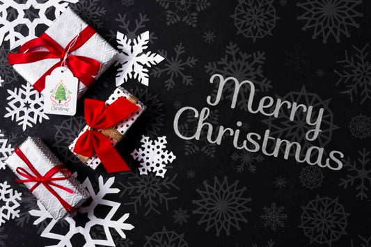 Free Message For Christmas And Gifts Psd
