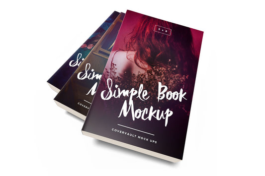 Free Messy 5 X 8 Paperback Book Stack Template