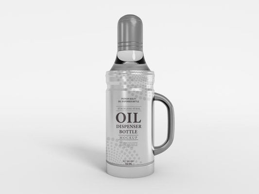 Free Metal Oil Dispenser With Handle Mockup Psd