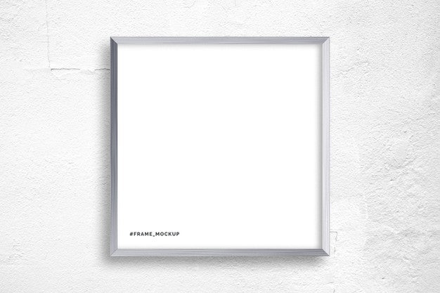 Free Metal Square Frame Mockup Psd