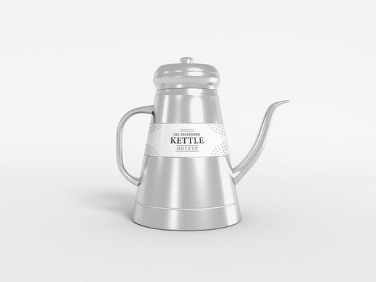 Free Metal Tea Kettle Mockup Psd