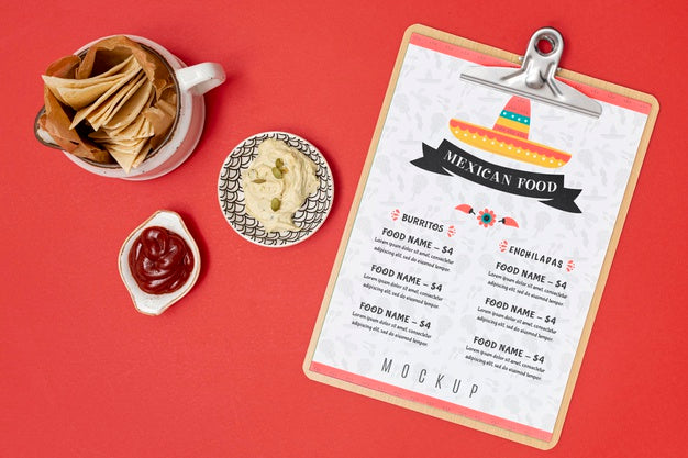 Free Mexican Food Concept Mock-Up Psd