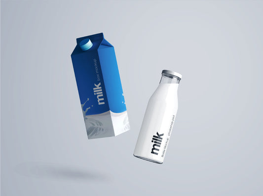 Free Milk Bottle Mockup – Psd