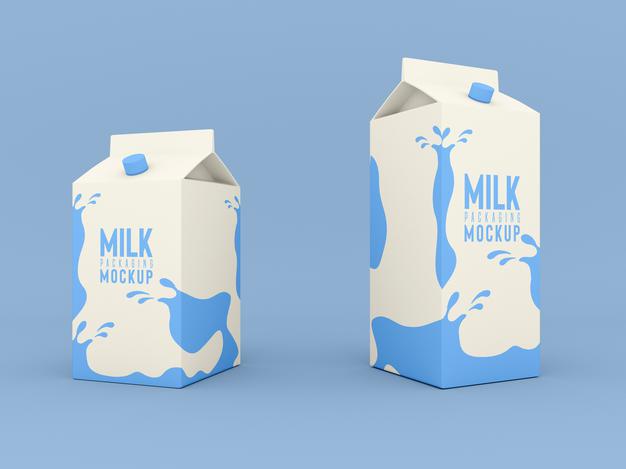 Free Milk Packaging Box Mockup Psd – CreativeBooster