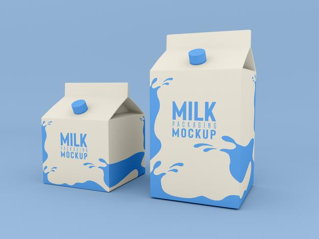 Free Milk Packaging Box Mockup Psd – CreativeBooster