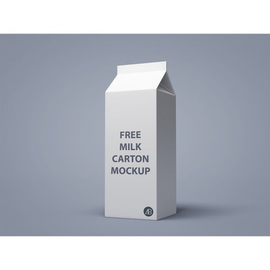 Free Milk Packaging Mock Up Psd
