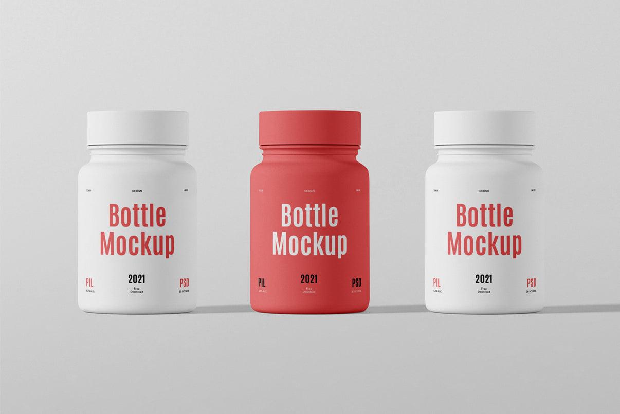 Free Mini Plastic Bottle Psd Mockup – CreativeBooster