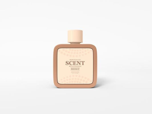 Free Mini Scent Bottle With Box Mockup Psd