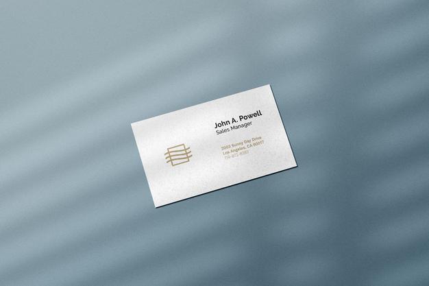 Free Minimal Business Card Mockup Psd