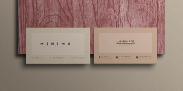 Free Minimal Business Card Mockup Psd