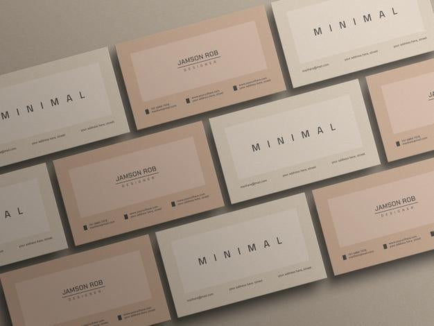 Free Minimal Business Card Mockup Psd