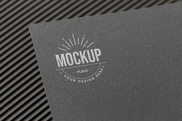 Free Minimal Composition With Company Branding Card Mock-Up Psd