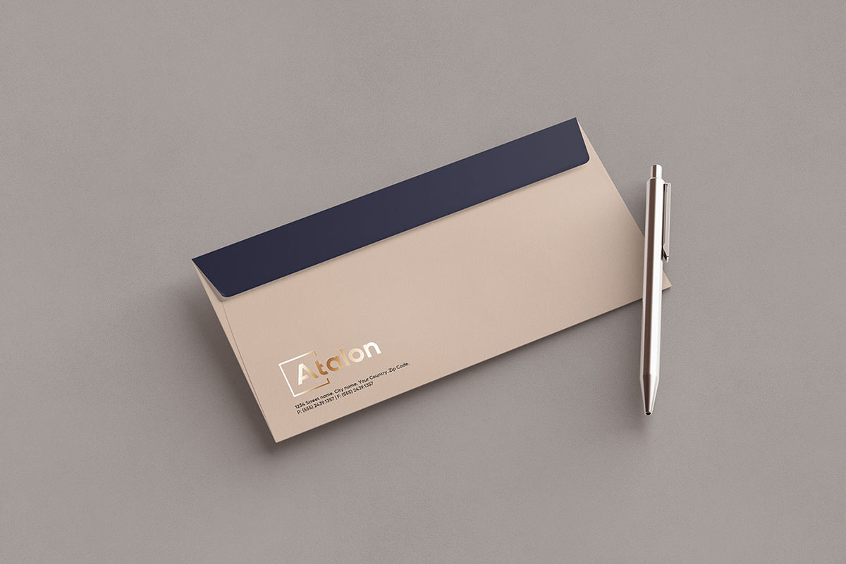 Free Minimal Envelope Mockup