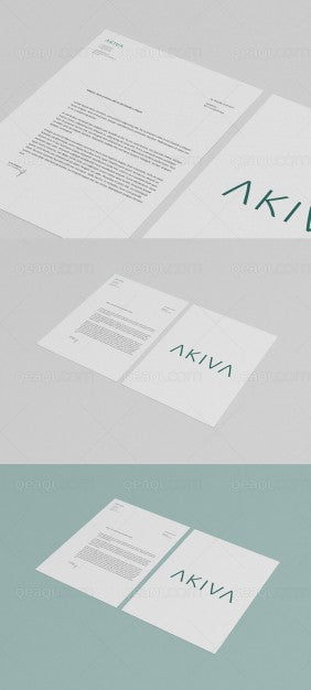 Free Minimal Letter Mock Up Psd