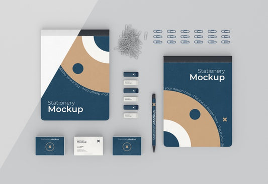 Free Minimal Stationery Objects Composition Psd