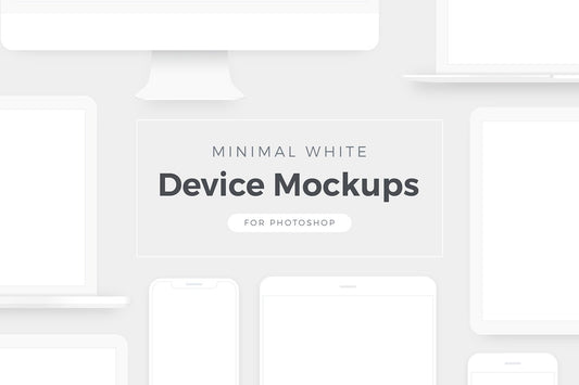 Free Minimal White Device Mockups