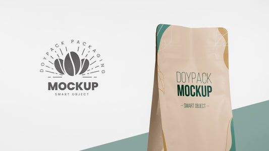 Free Minimalist Assortment Of Doypack Mock-Up Psd