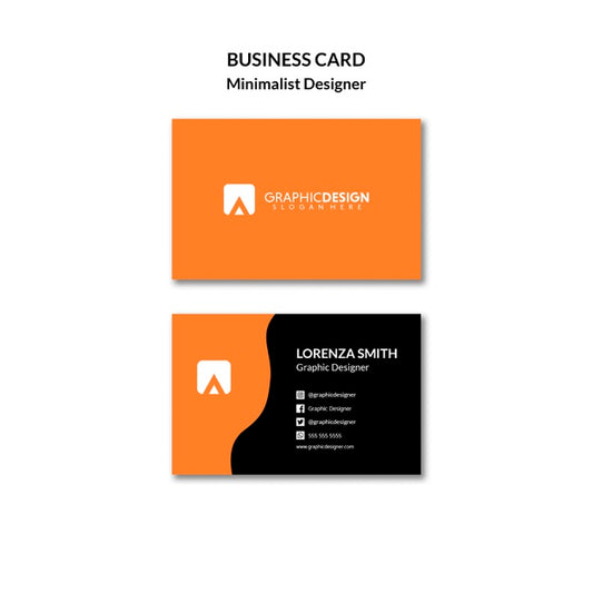 Free Minimalist Designer Business Card Template Psd