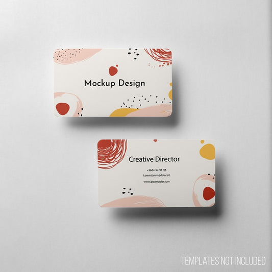 Free Minimalistic Composition Of Business Card Mockup Psd