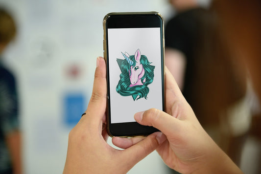 Free Mobile Phone Showing Unicorn Graphic