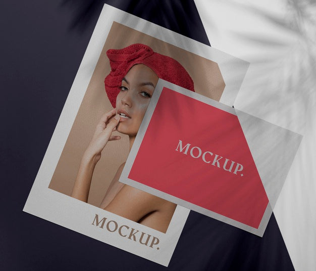 Free Mock Up Brochure Shadow Overlay Psd