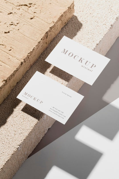 Free Mock-Up Business Card Composition Psd