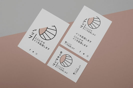 Free Mock-Up For Asian Business Company On Documents Psd