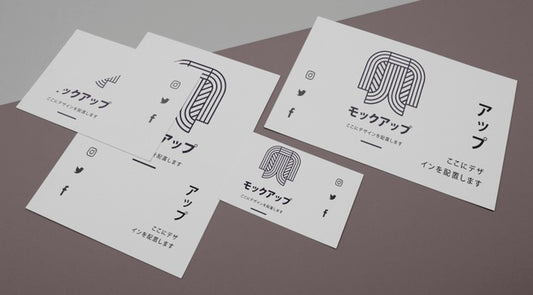 Free Mock-Up For Japanese Business Company High View Psd