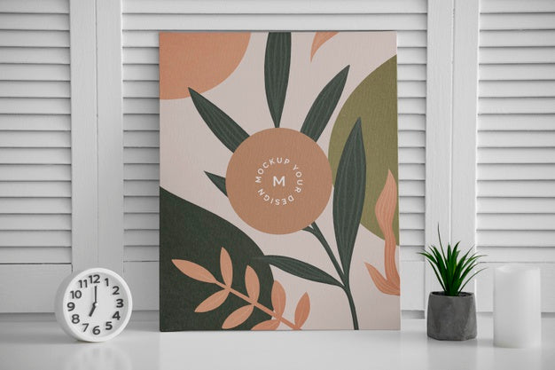 Free Mock Up Frame In Bedroom Psd