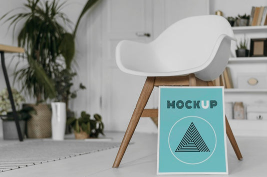 Free Mock Up Frame On Chair Psd